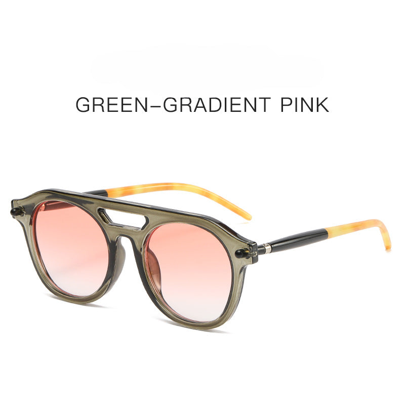 Wholesale Double Beam Square Frame PC Sunglasses